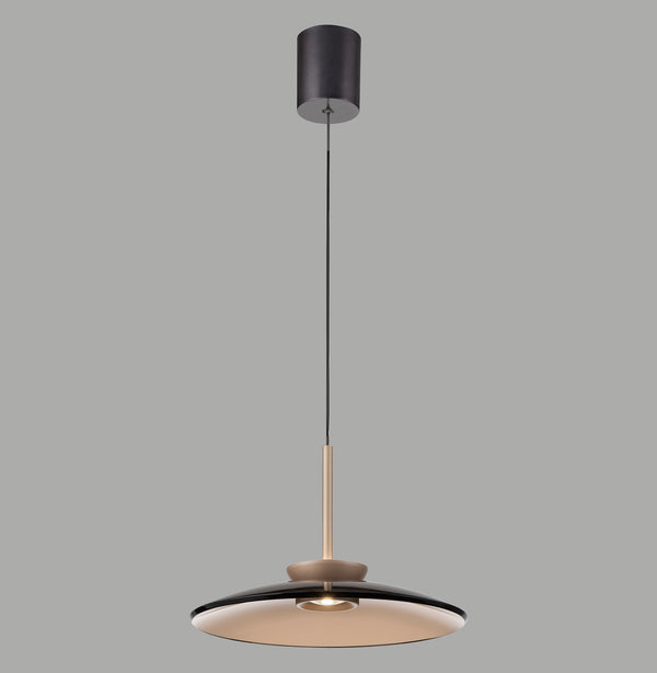 Suspension Pure E-Moon marron, verre