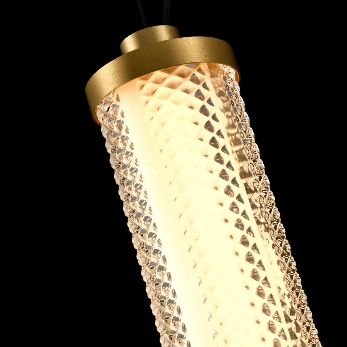 Suspension Tiffany verticale Diamant – Luminaire design LED dimmable élégant