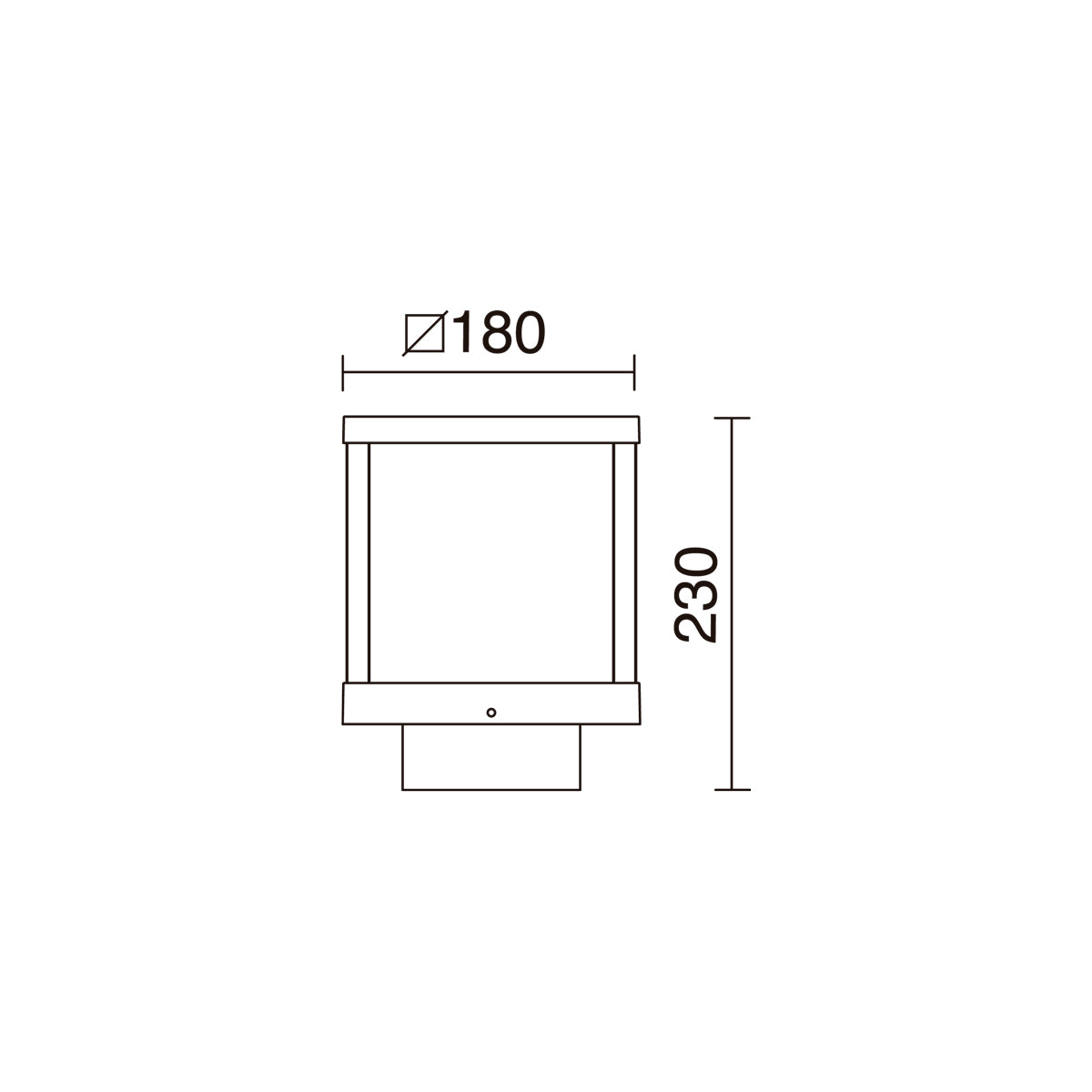 Borne extérieure Arlen up-down IP54, anthracite