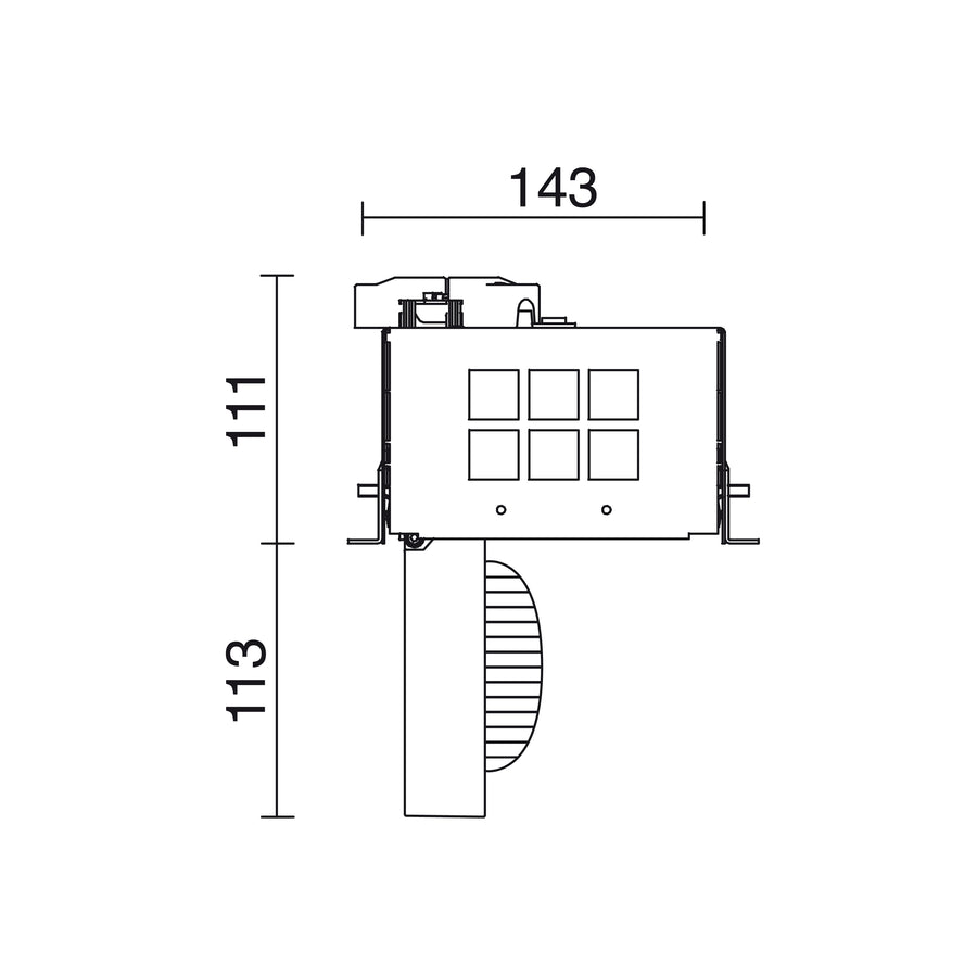 Spot encastrable orientable Atolon, LED intégrée