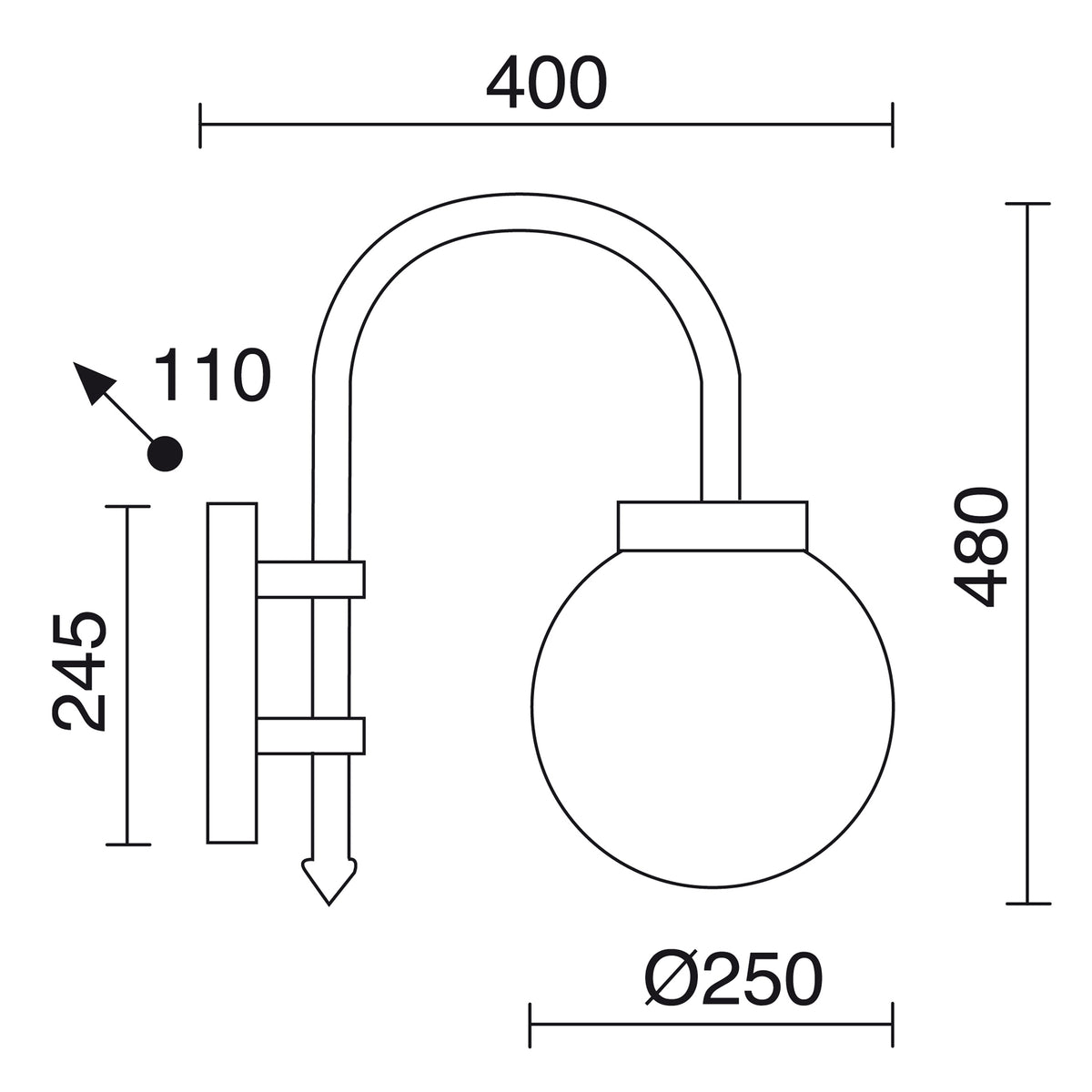 Applique extérieure Boom IP43