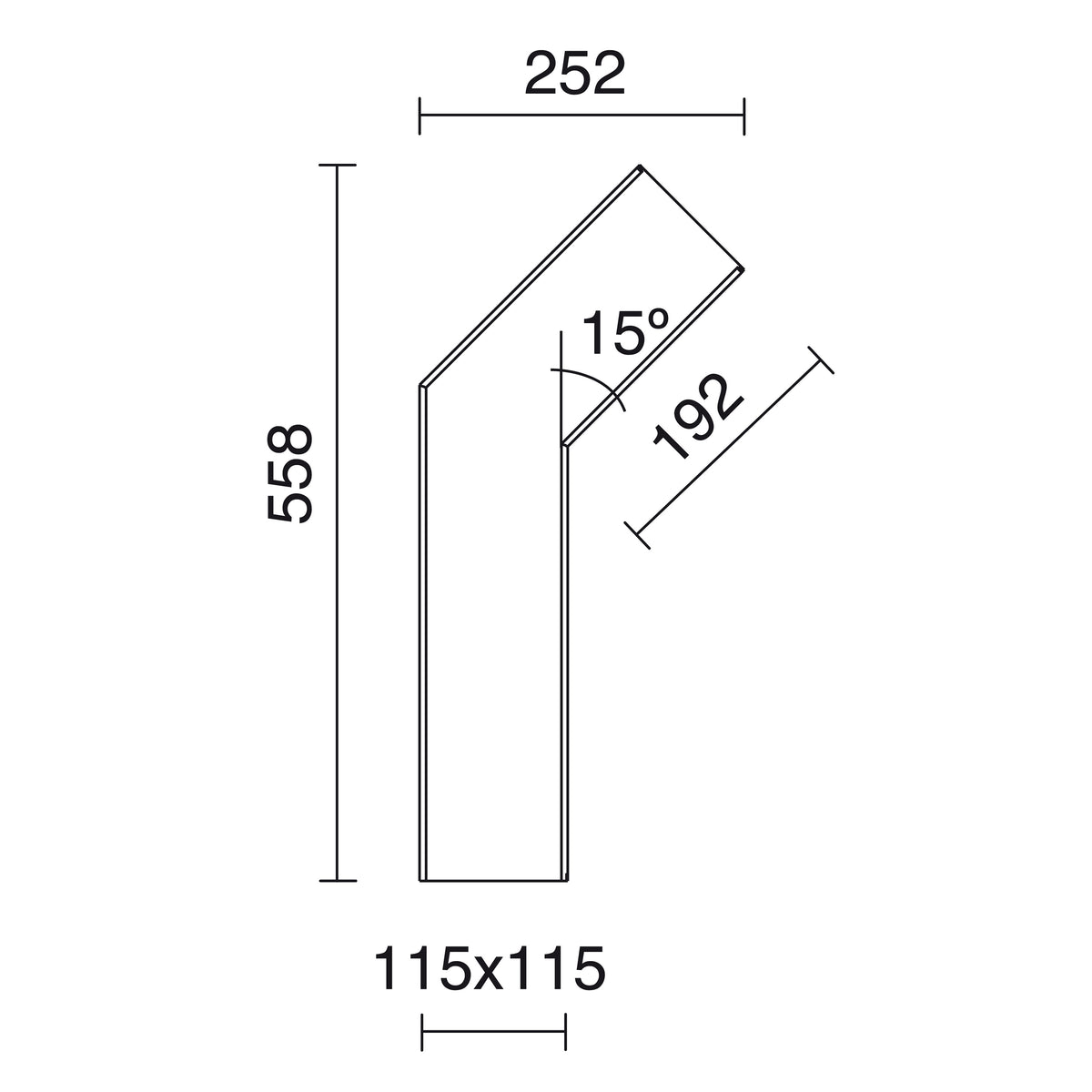 Borne extérieure Clina IP55, 3000 K