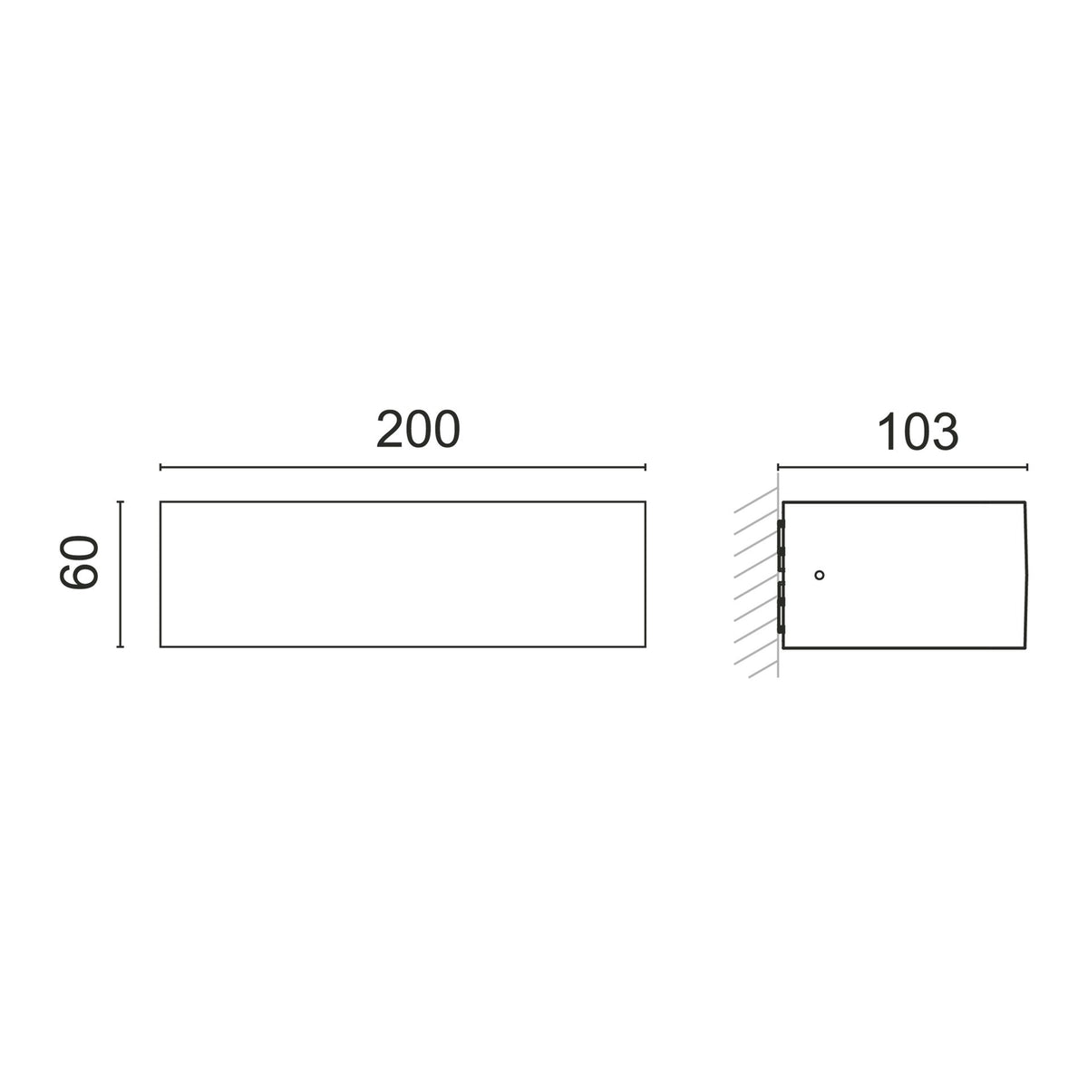 Applique extérieure Croma up-down IP65, blanc, 9 W