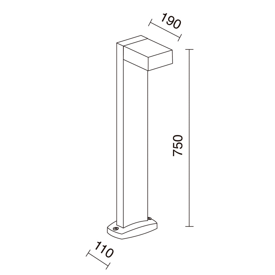Borne extérieure Guiu IP54, anthracite