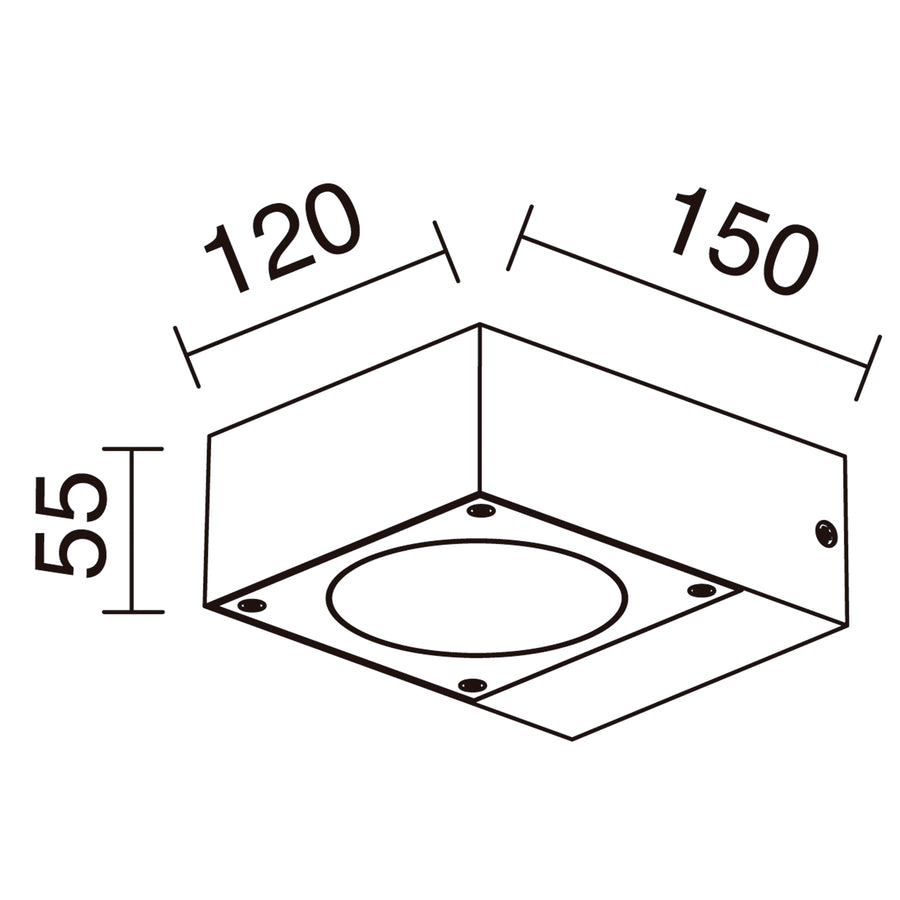 Applique extérieure Guiu IP54, anthracite