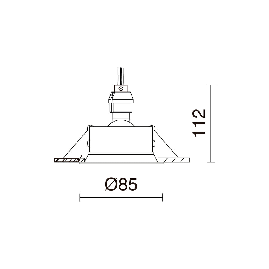 Spot encastrable orientable Leda rond, pour ampoule MR16 (GX5.3)