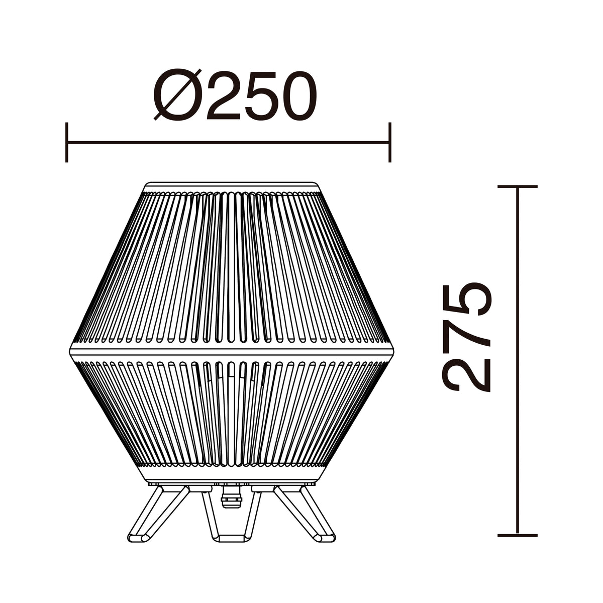 Lampe extérieure Nell IP65, graphite
