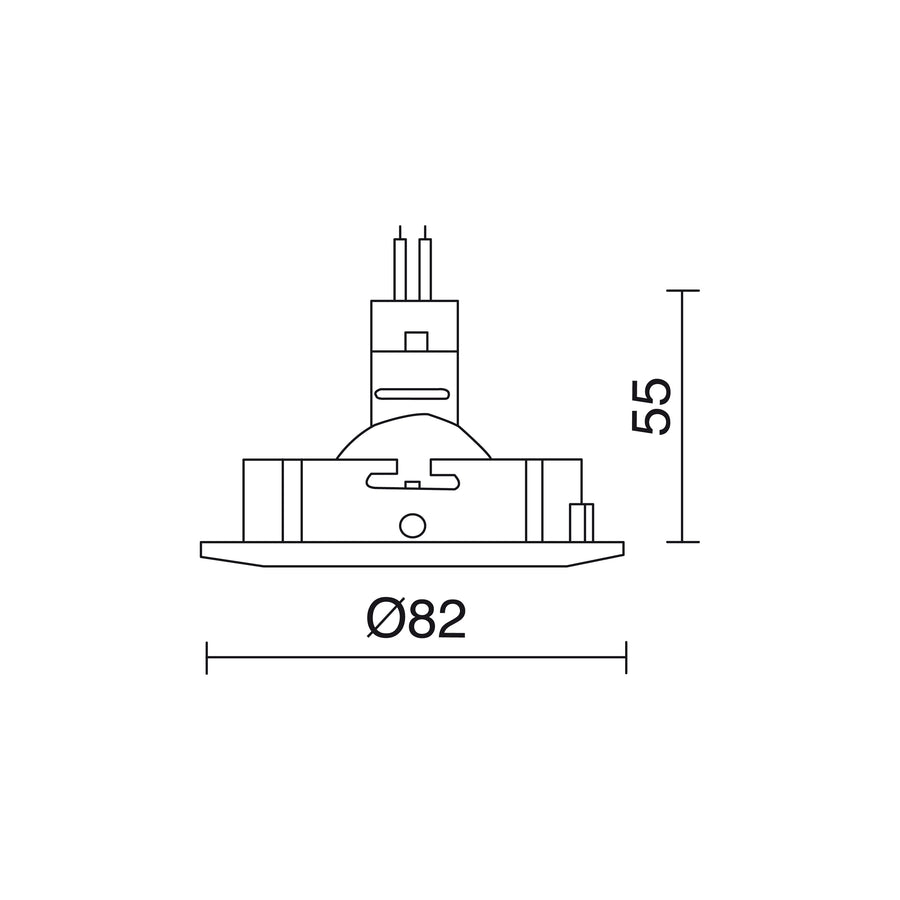 Spot encastrable orientable Nix rond, pour ampoule GU5.3