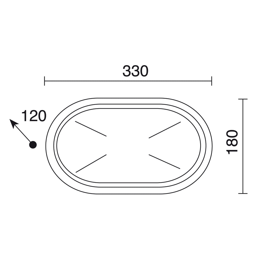 Applique extérieure Plaff grand modèle IP65