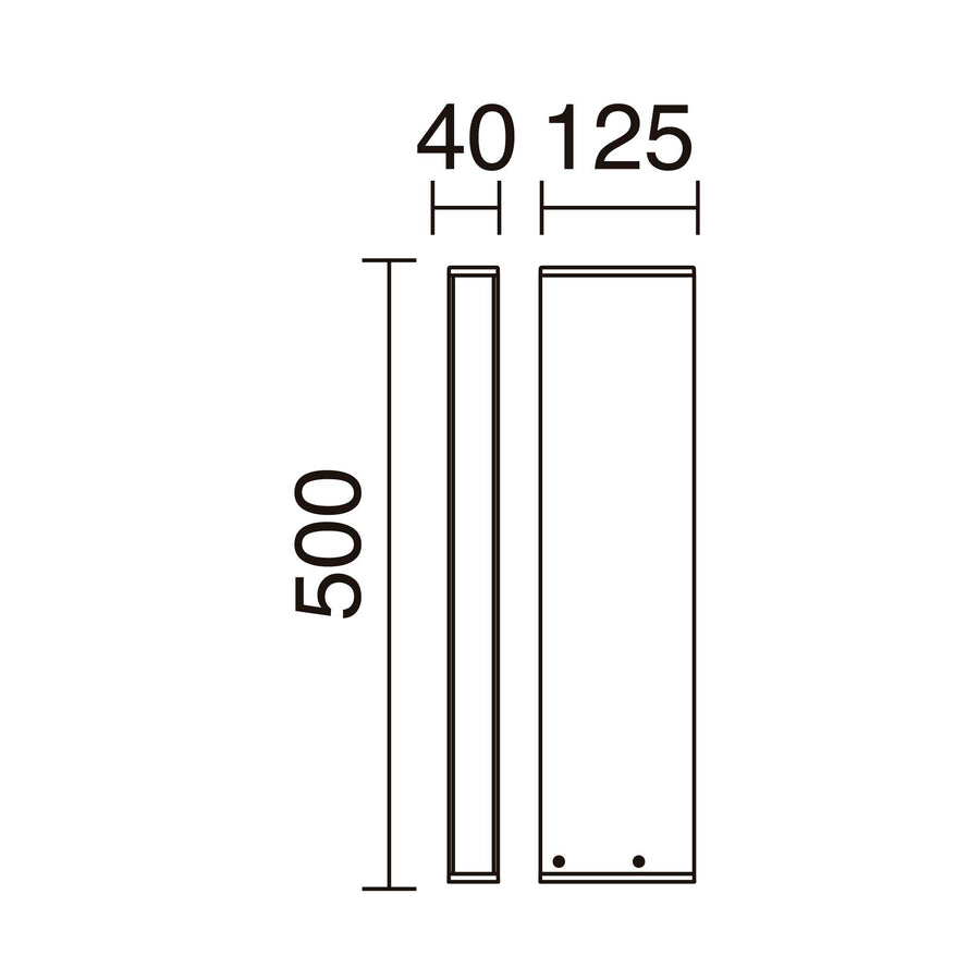Borne extérieure Turret IP65, anthracite, H 50 cm, 3000 K