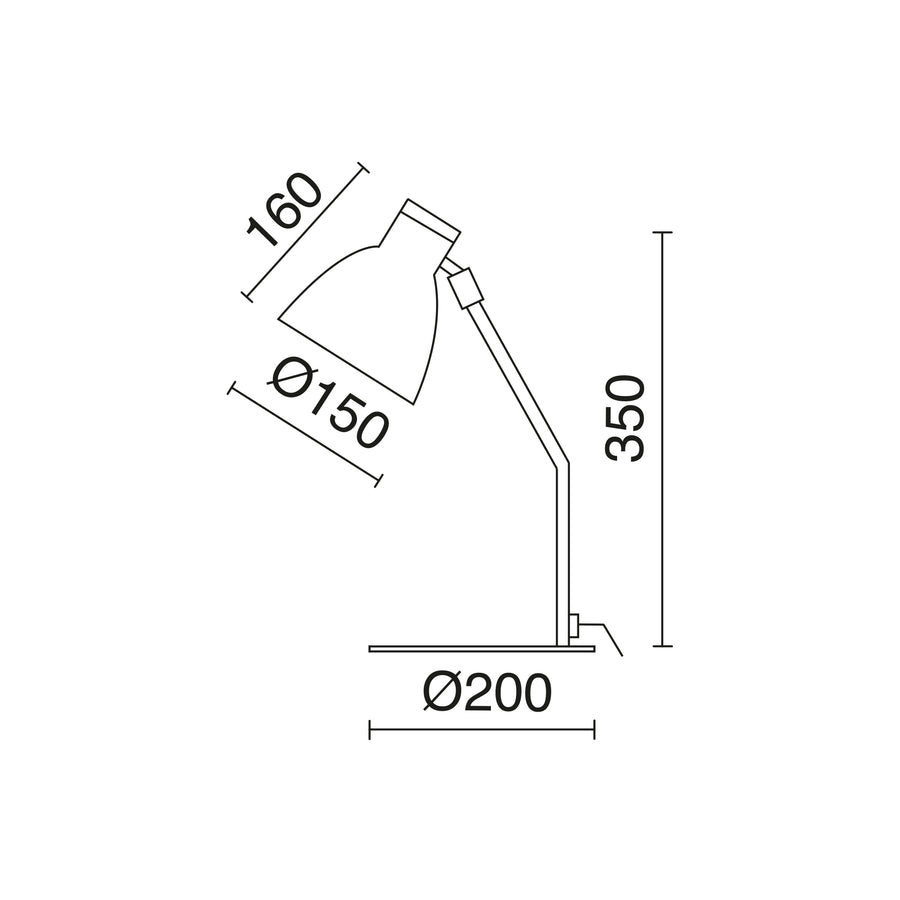 Lampe à poser Valan, H 35 cm