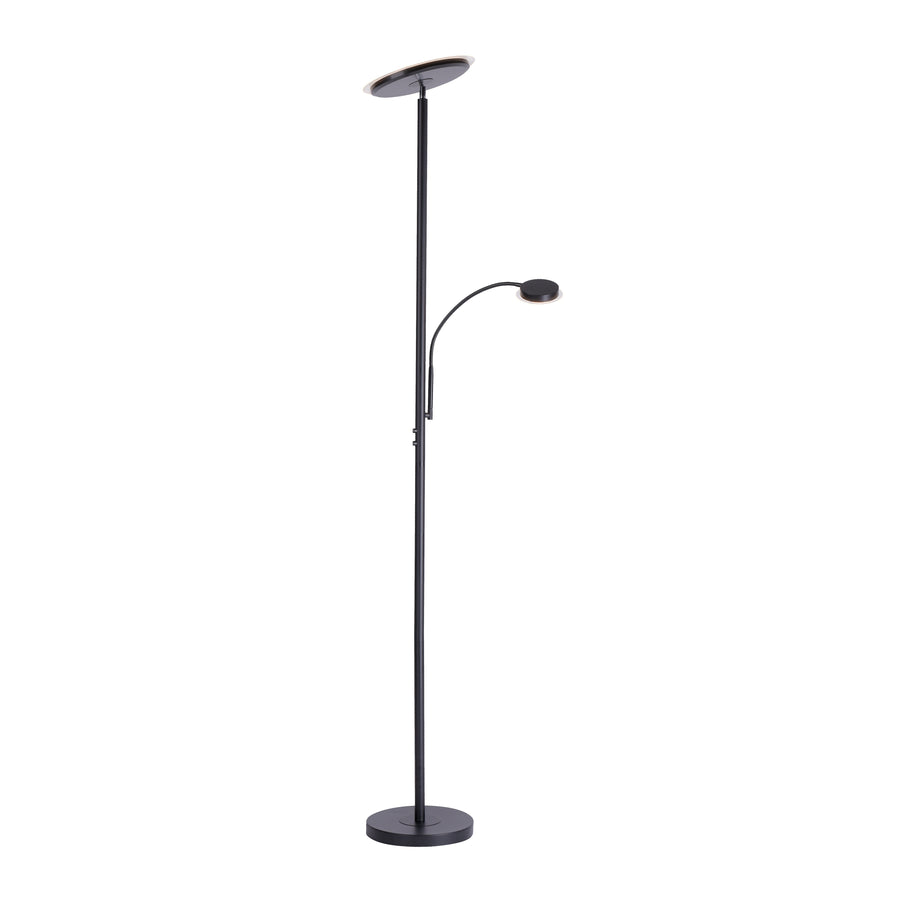 Lampadaire Hans noir, L 58 cm