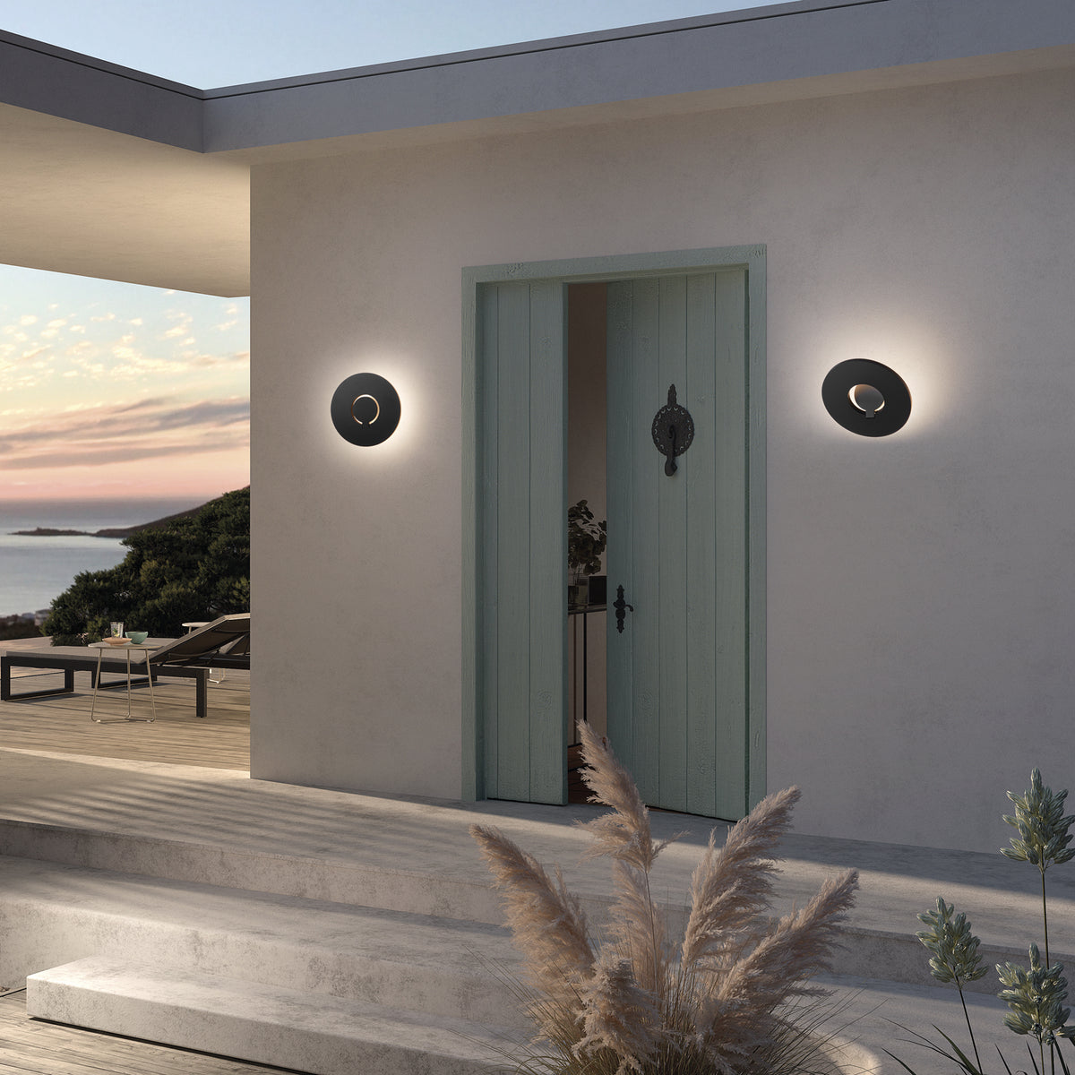 Applique extérieure Orbita IP54, anthracite