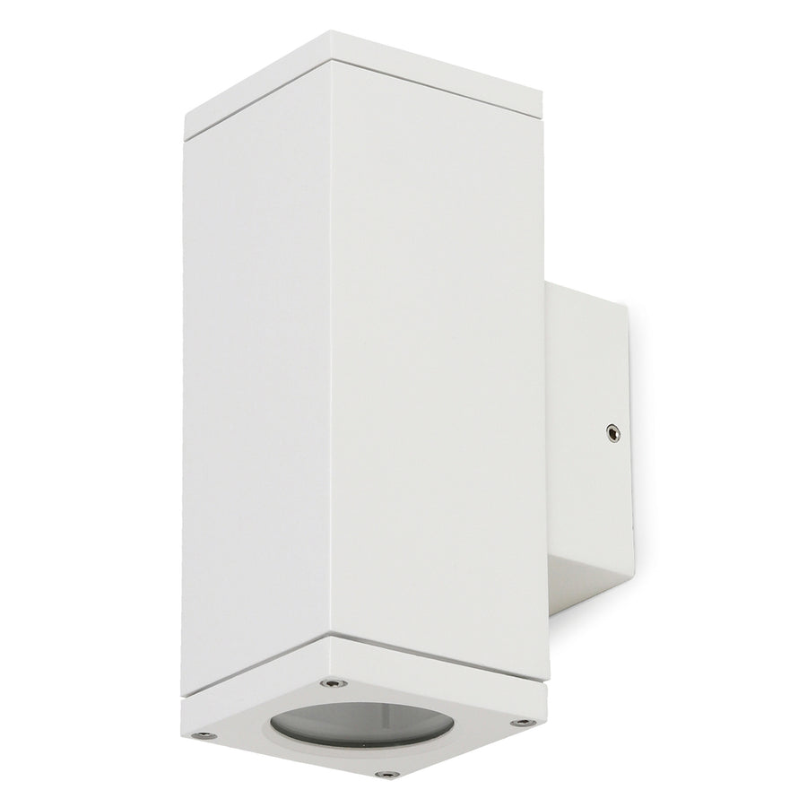 Applique extérieure CUB 2 lumières up-down IP54, H 17,1 cm