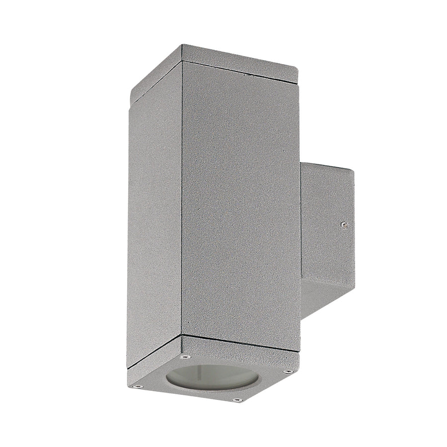 Applique extérieure CUB 2 lumières up-down IP54, H 17,1 cm