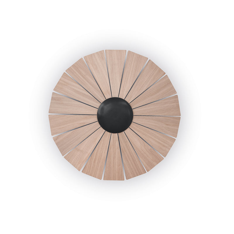Applique murale EYE modèle moyen, noir bois clair