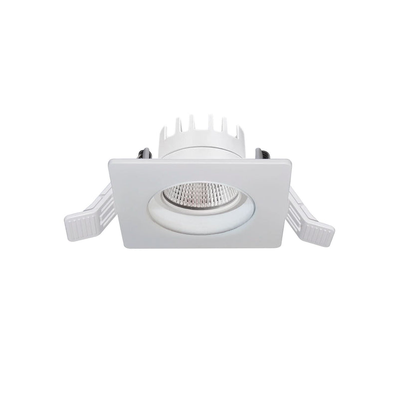 Spot encastrable Inel carré IP65, LED intégrée, variable