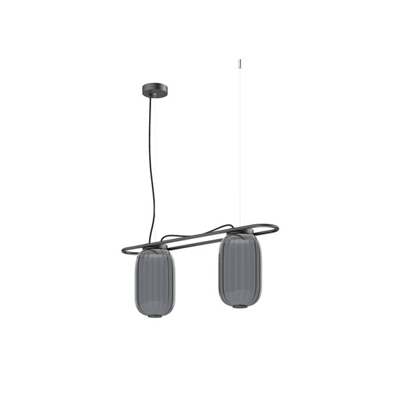 Suspension Krista 2 lumières, H 30 cm