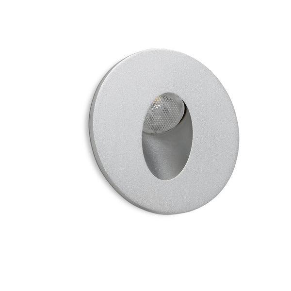 Spot encastrable mural Ligur rond IP44, LED intégrée