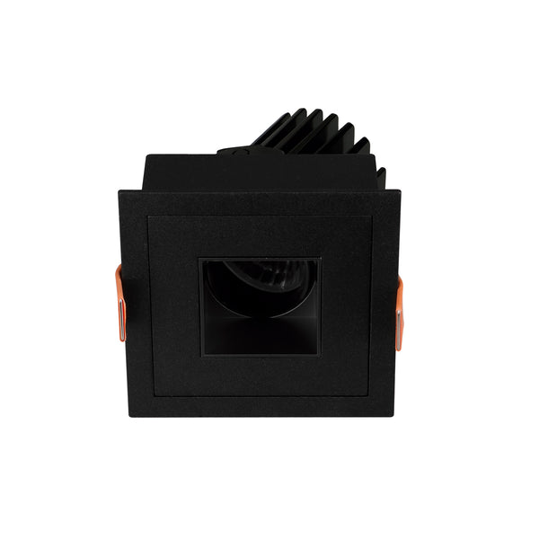 Spot encastrable orientable VIP3 carré, LED intégrée, extérieur noir