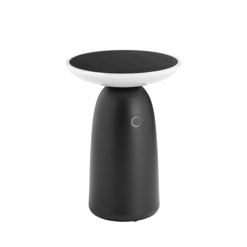 Lampe extérieure Versa solaire IP44, micro usb noir