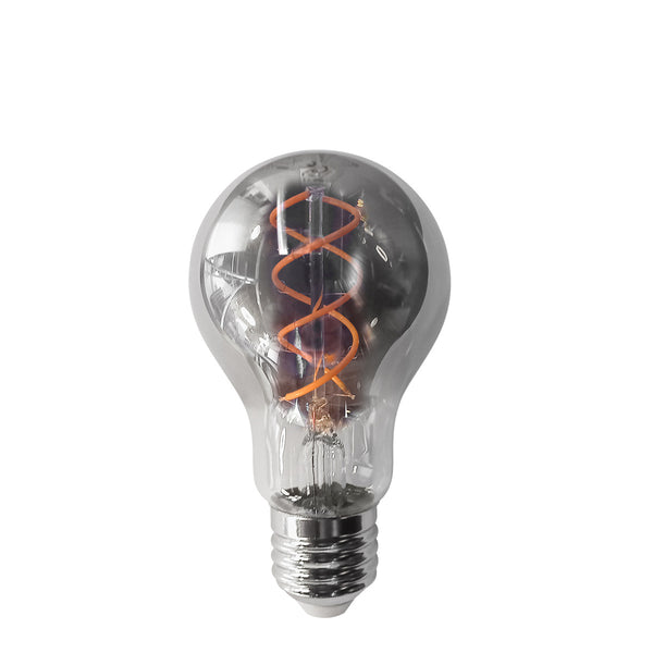 Dimmable smoked bulb with E27 base 120 lumens 1800 Kelvin 4.5 watts