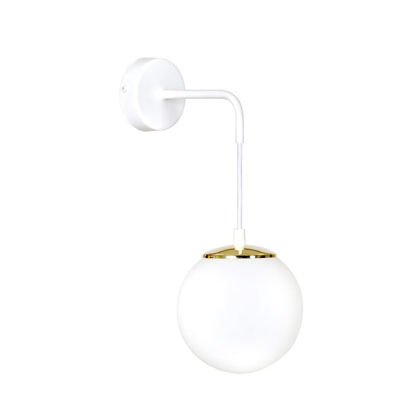 Ognis 1-light white wall lamp