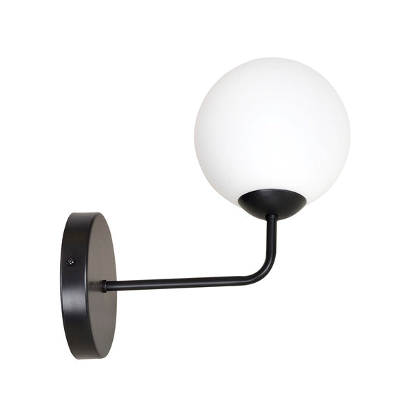 Pregos 1-light black wall lamp