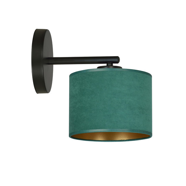 Hilde black and green wall lamp