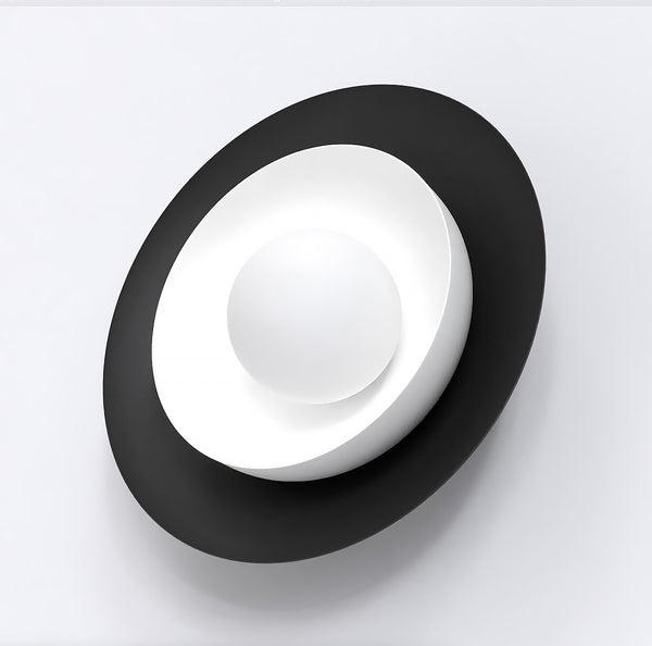 Poppi black and white wall lamp