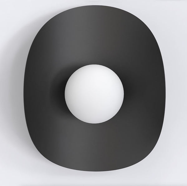 Fiero XL 1-light wall sconce black