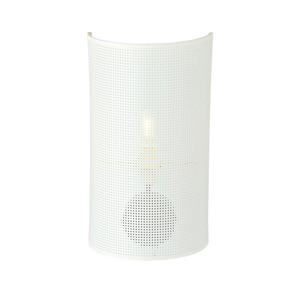 Aston white and gold wall lamp