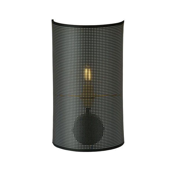 Aston black and gold wall lamp
