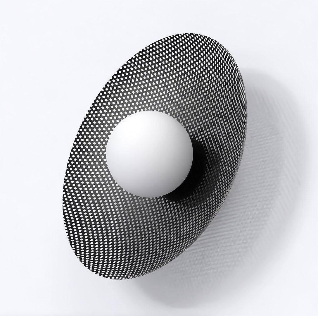 Vibez black wall lamp
