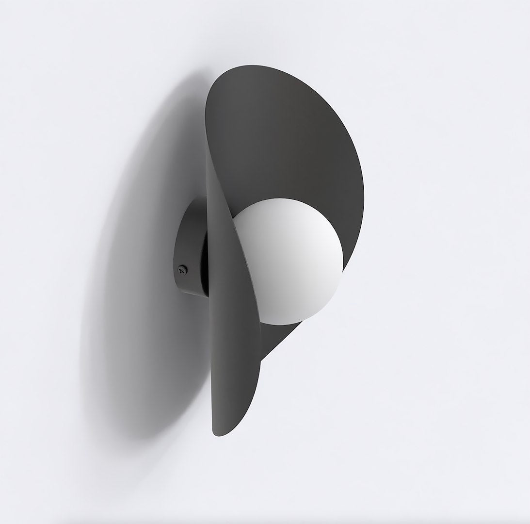 Fiero XL 1-light wall sconce black
