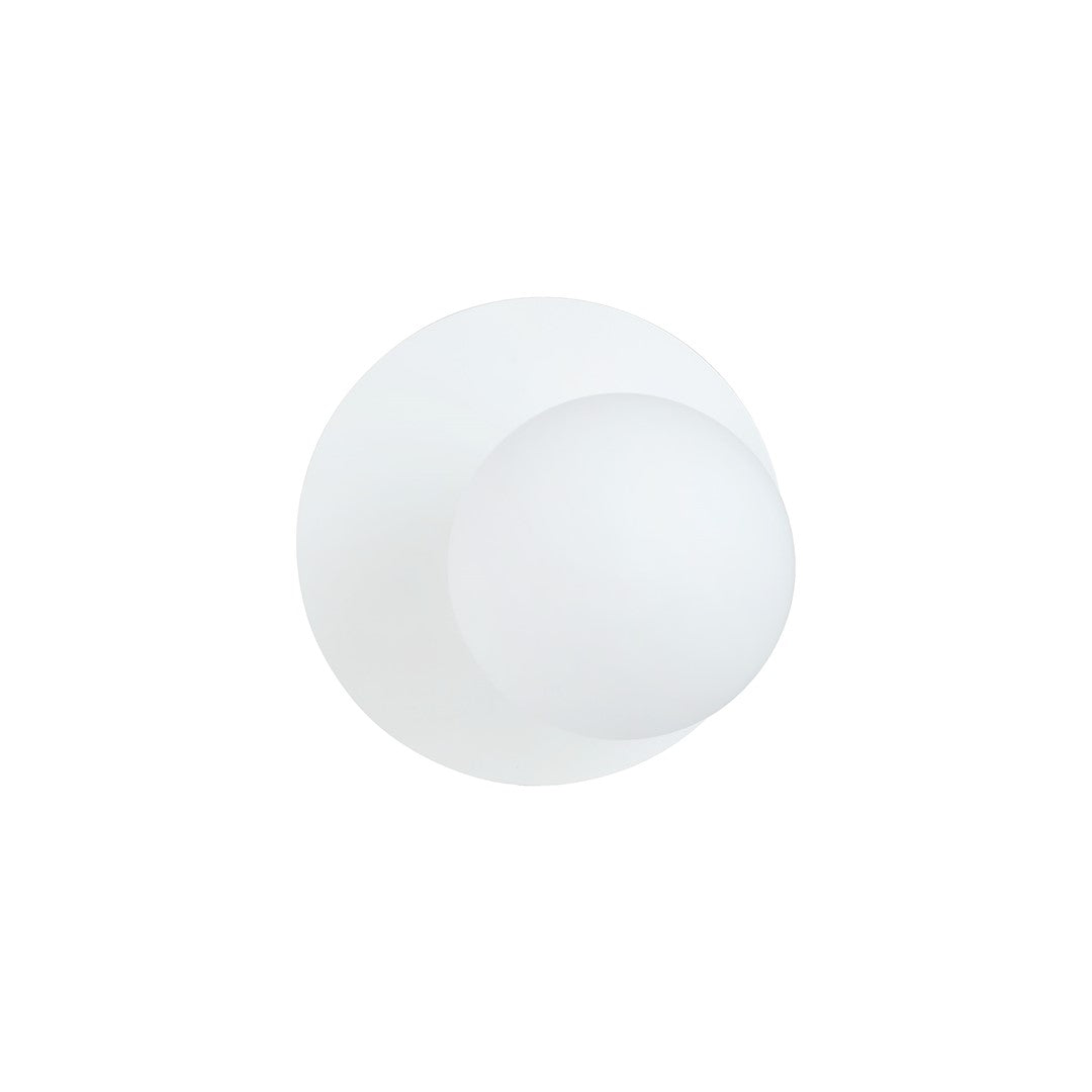 Oslo white wall lamp, opal glass