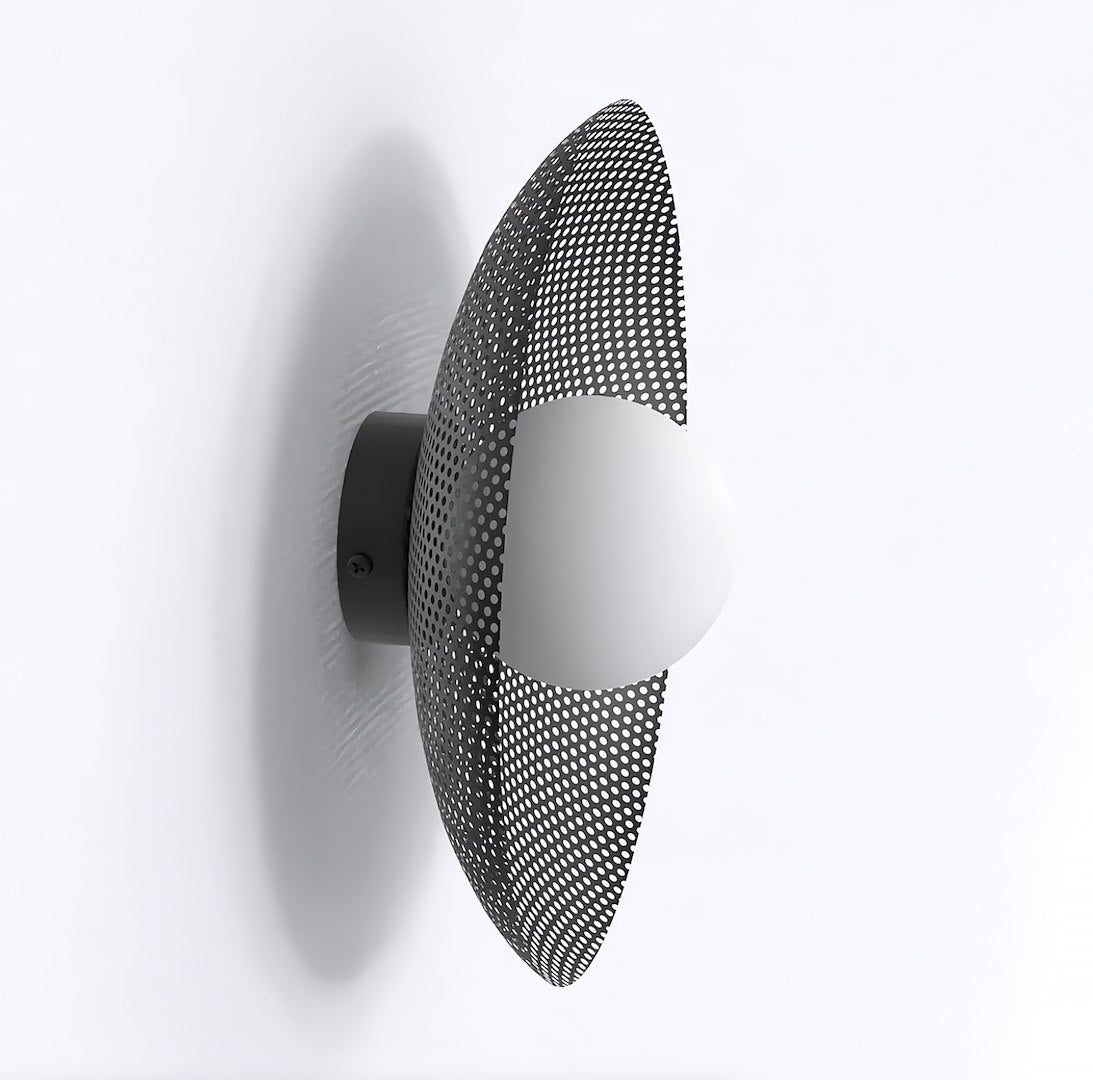 Vibez black wall lamp