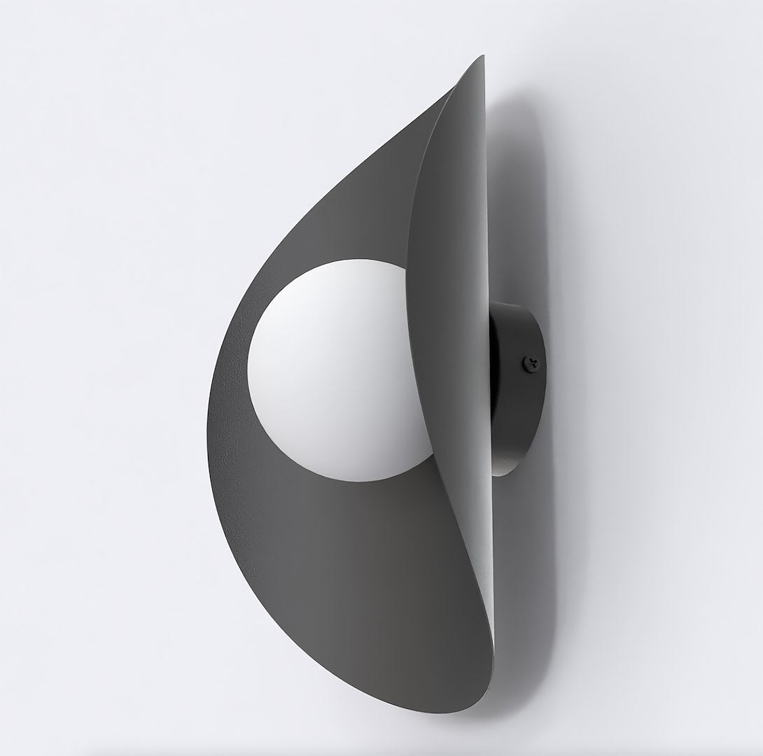Fiero XL 1-light wall sconce black