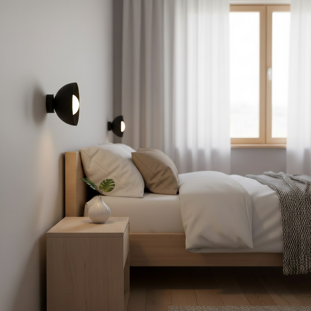 Bibi black wall lamp