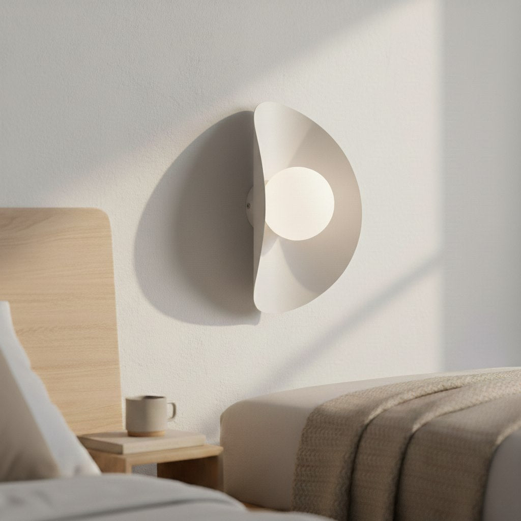 Fiero XL 1-light white wall lamp