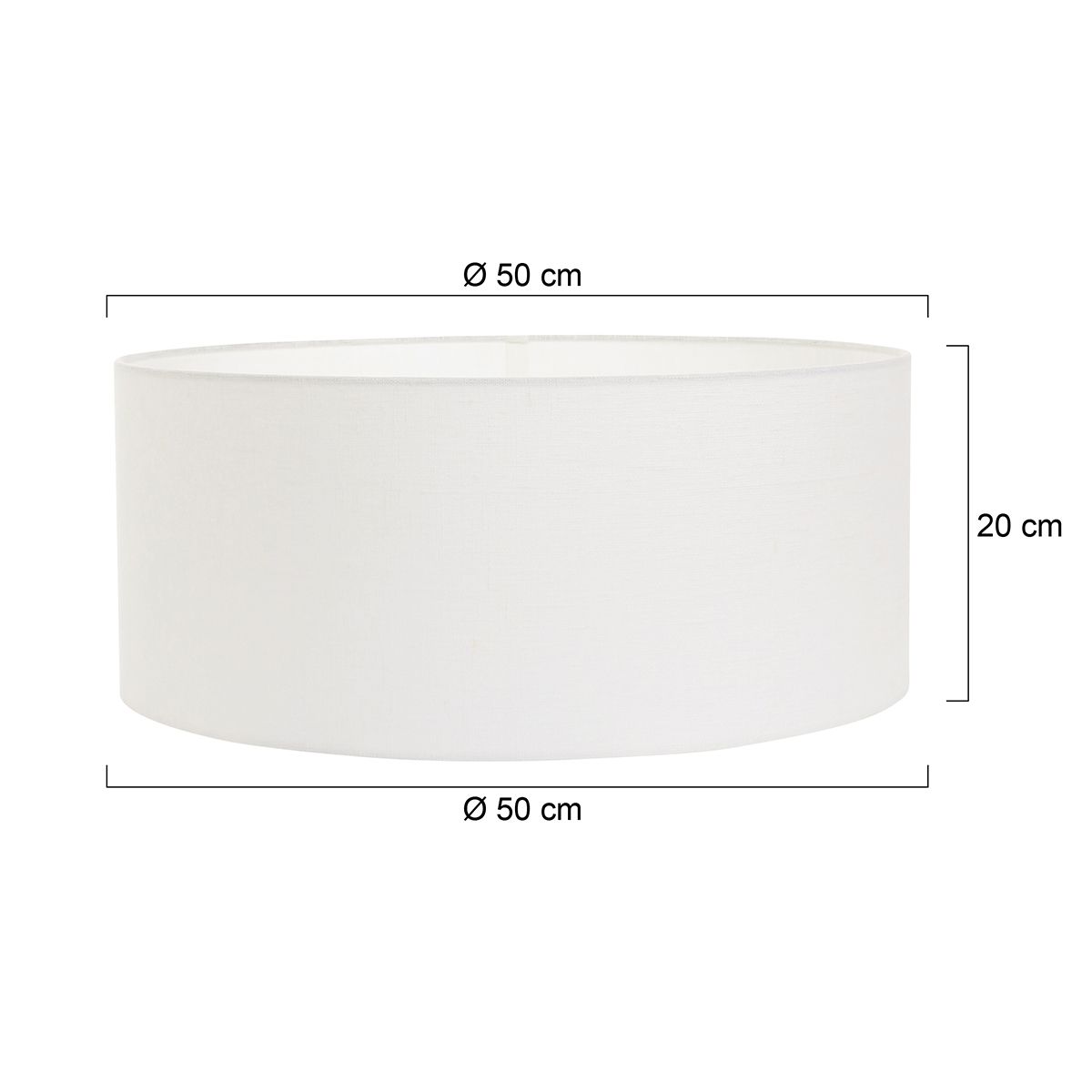 K1066QS white linen lampshade