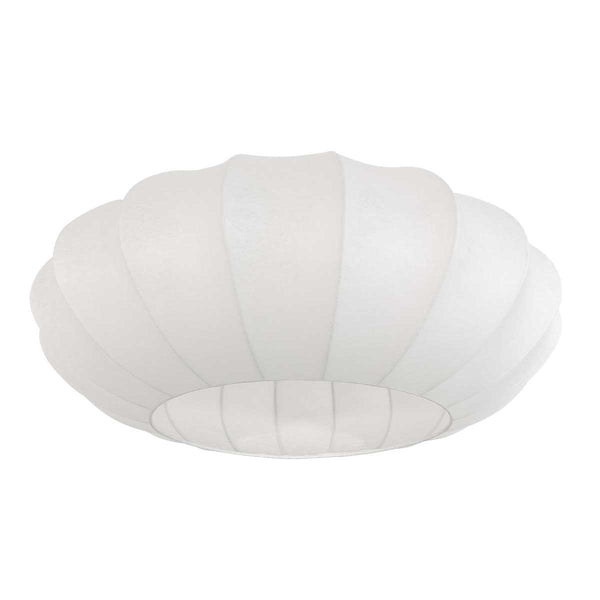 60 cm oval white silk lampshade