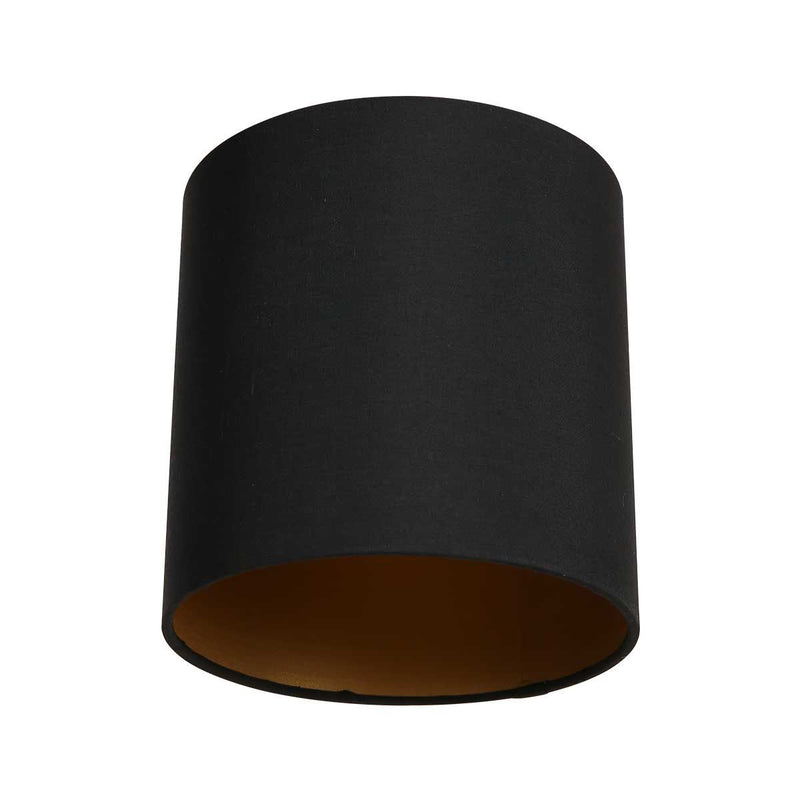 Black plain round lampshade 18 cm *M*