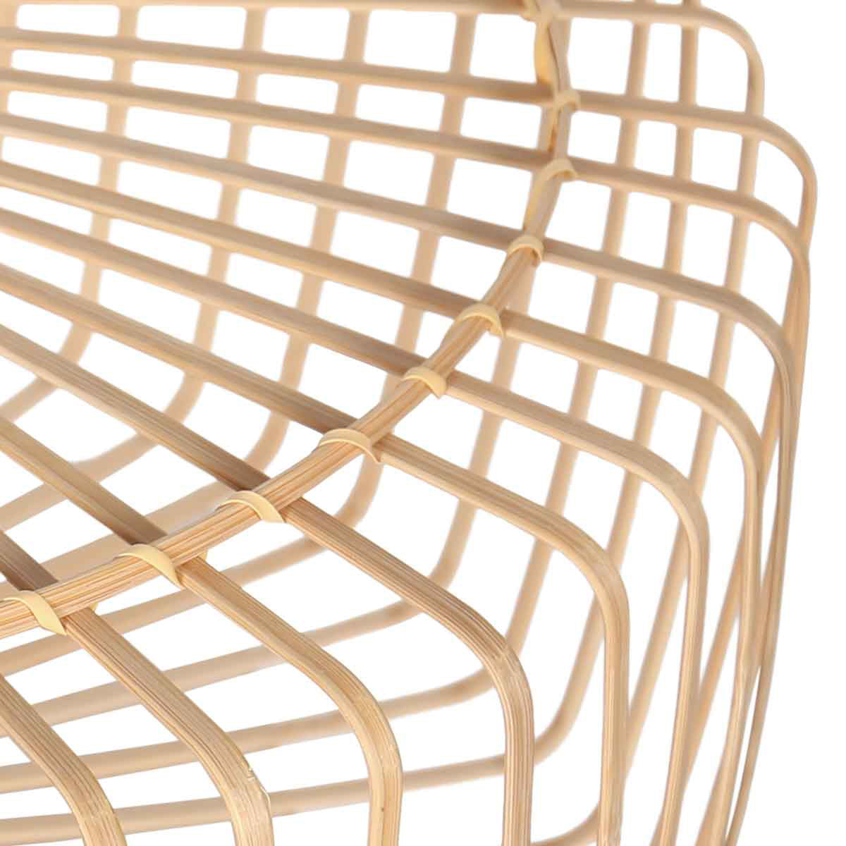 Natural bamboo and wood lampshade K2002BS ⌀60 cm with E27 holder.