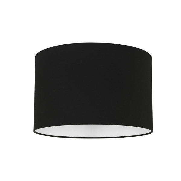 K7976SS round black linen lampshade