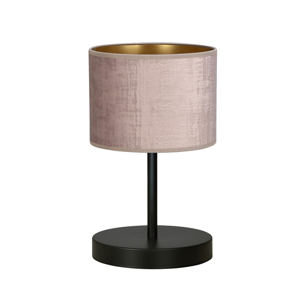 Hilde black and pink bedside lamp