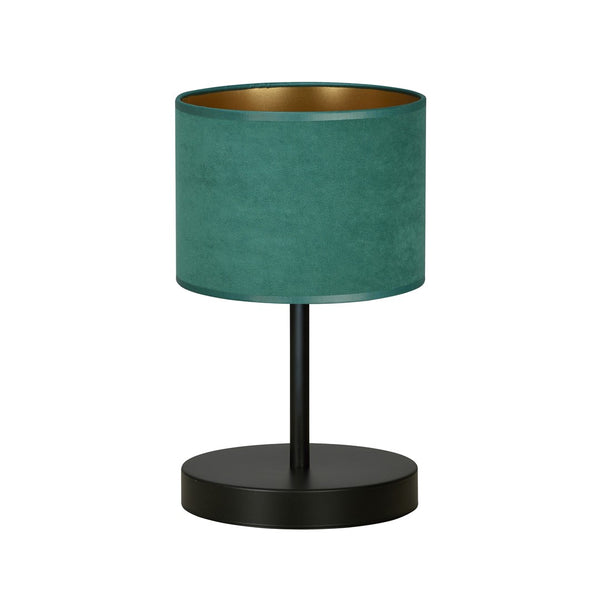Hilde black and green bedside lamp