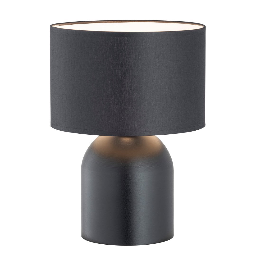 Aspen 1-light black and white table lamp