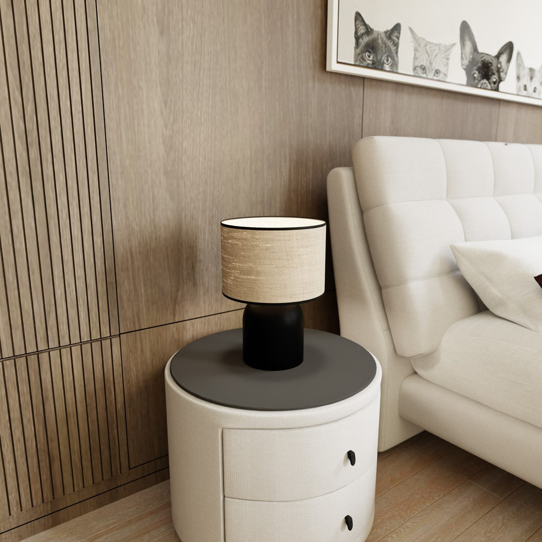 Aspen black table lamp