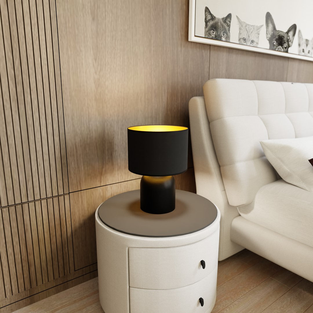 Black and gold Aspen table lamp
